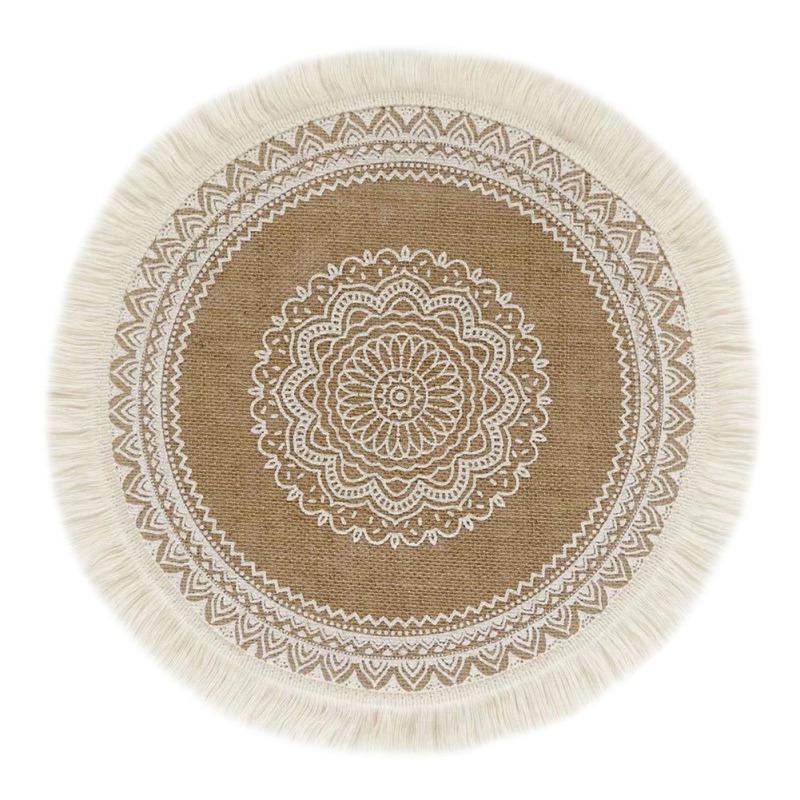 1 stk. Linservietter Fotorekvisitt Dekorasjon Bordbrikke Varmebestandig Sklisikker Hjemmevaskbar Skål Kopp Matte