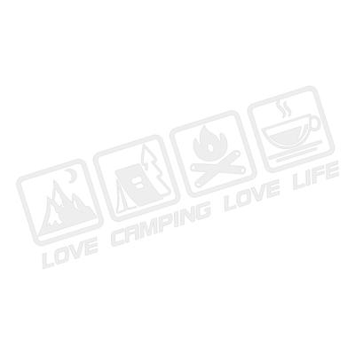 Dekorativer Autoaufkleber, Autoaufkleber Dekor | Vista Print LIEBE CAMPING LIEBE LEBEN Wasserdicht