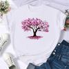 Maycaur Mode Musiknote Bedrucktes Damen T-Shirt Harajuku Kurzarm Lustiges T-Shirt Niedliches Cartoon Oberteil Tees Damenkleidung