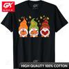 Zwergkürbis Truthahn Thanksgiving Niedlich Herbst Unisex Damen Oberteile T-Shirt Lässig Cool Hip Hop Kurzarm T-Shirts Unisex T-Shirts