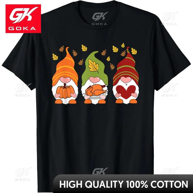 Dwarf Pumpkin Turkey Thanksgiving Cute Autumn Unisexs Womens Tops T Shirt Casual Cool Hip Hop Short Sleeve Tees Unisex T Shirts S