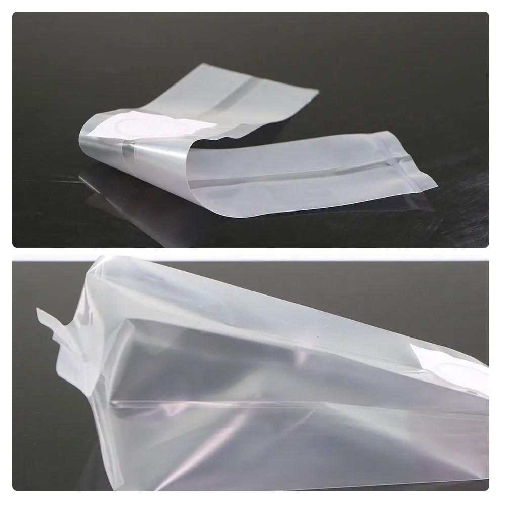 50pcs High Quality PP Mushroom Planting Bag 0.2um Filter Clear Edible Mushroom Breathable Bag Tissue Culture Bag Garden Planter
