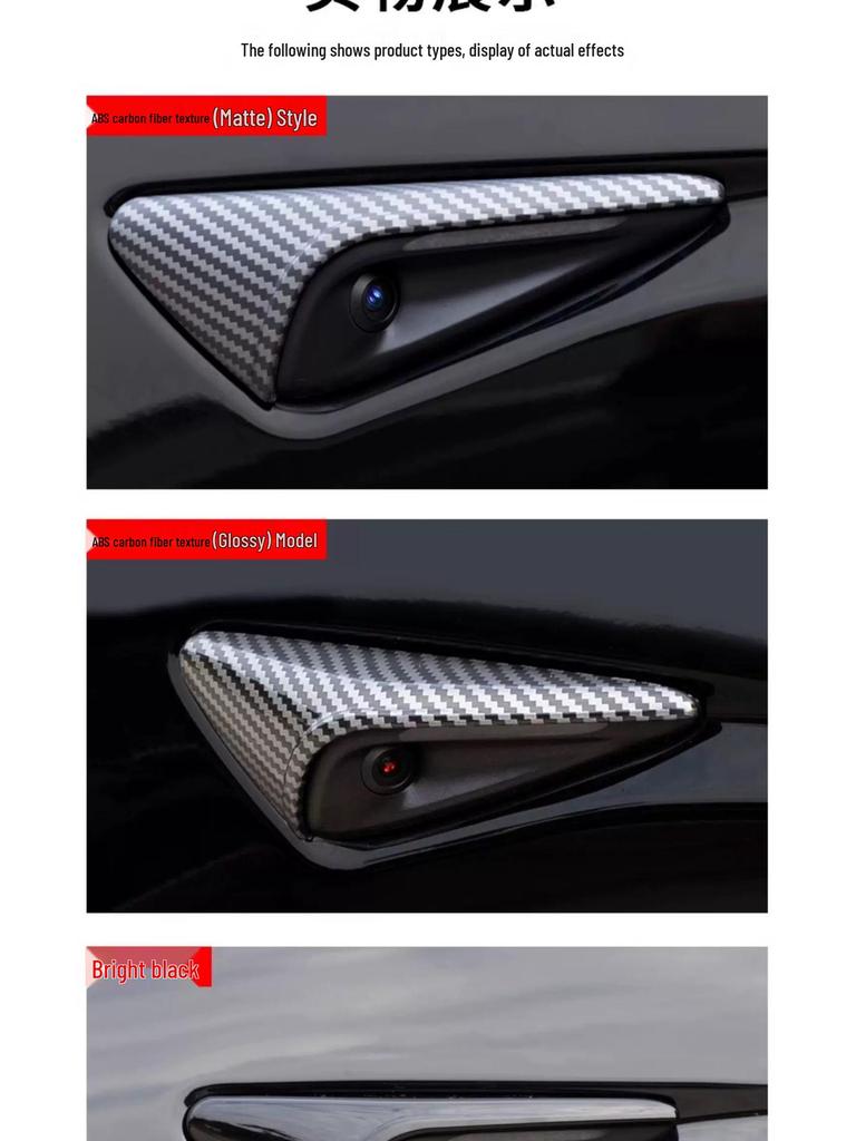 Tesla Model 3/Y Fender Camera Anti-Scratch Emblem Cover Modification
