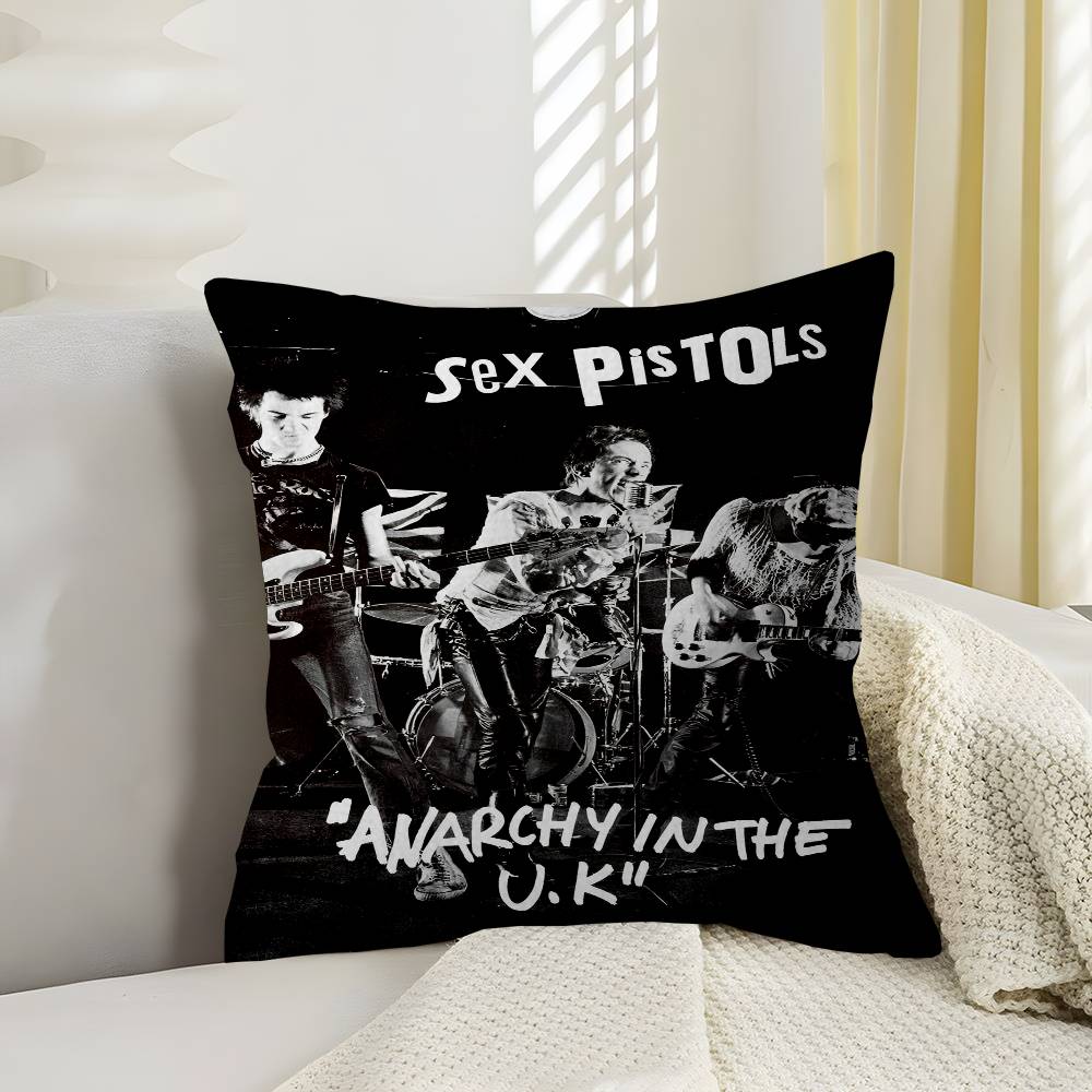 Six PPistols Band Pillow Cushion Cover Pillowcase Living Room Sofa Home Decor Customized