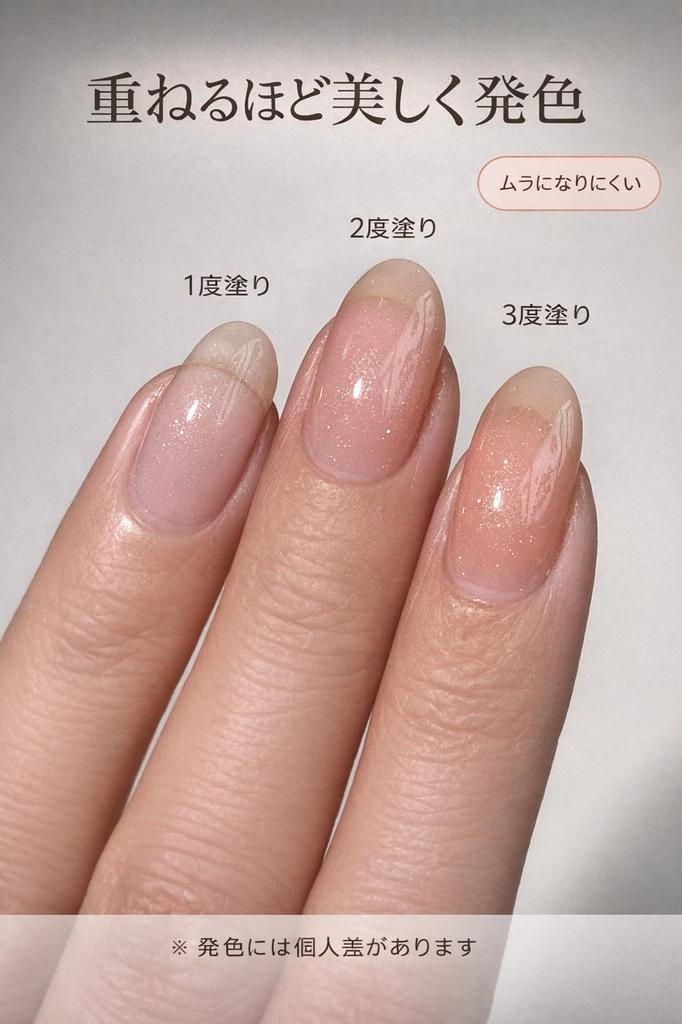 NAILOG Gel Nail Polish Sheer Base or Top Coat Peachlit Drift All-in-One 12ml, Color, One-Step 3-in-1 (No Needed), UV/LED Compatible, Long-Lasting -