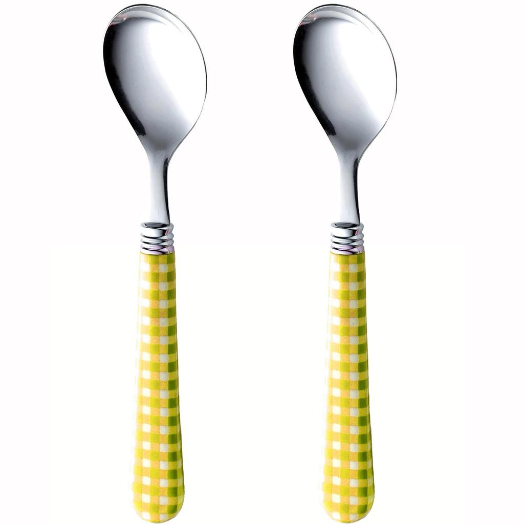 Nagao Epicheck Dinner Cutlery 8 Made In Japan Set, Pieces, Yellow,
