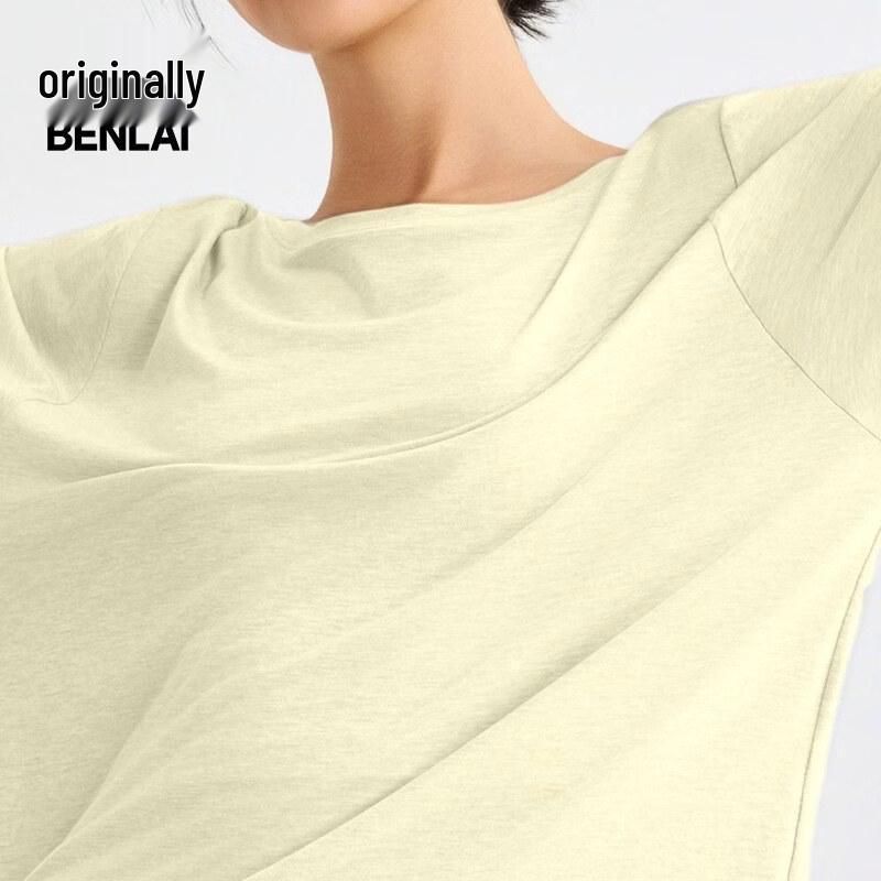 BENLAI Women's Wool Blend Crew Neck Long Sleeve T-Shirt