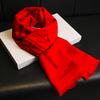 Scarf for men and women, warm in autumn and winter, red scarf.