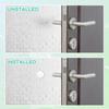 Door Stopper Wall Protector, 12PCS Door Knob Stoppers Walls Protector with Strong Back Adhesive 2 Inch White Round Protect Wall Surfaces for Shock