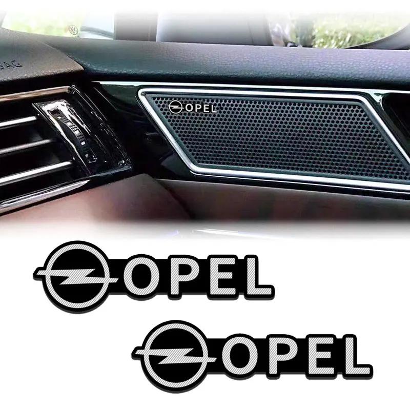 Pegatinas de altavoz con logo estéreo 3D para coche, accesorios Para Opel Corsa Astra Insignia Vectra Zafira Meriva Mokka Grandland Vivaro a Auto