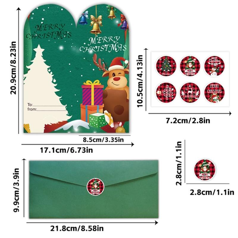 Creative Holiday Greeting Card With Envelopes Christmas Card For Travelers Office Use Festives Occasion