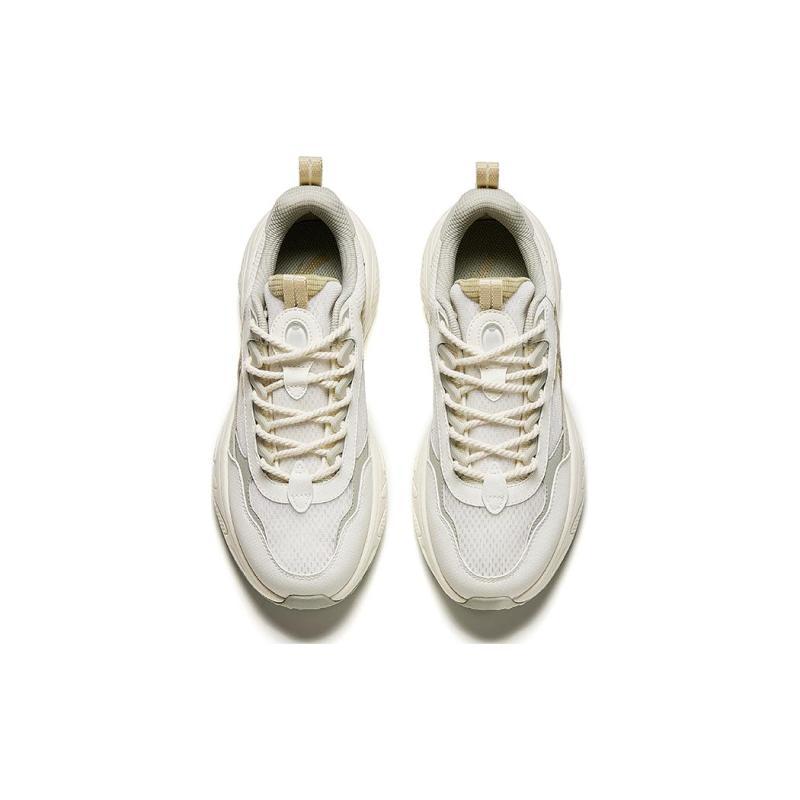 Anta Stars Cushioning Wear-Resistant Low-Top Casual Shoes Men's White Gray Yellow Sneakers 912428837-2