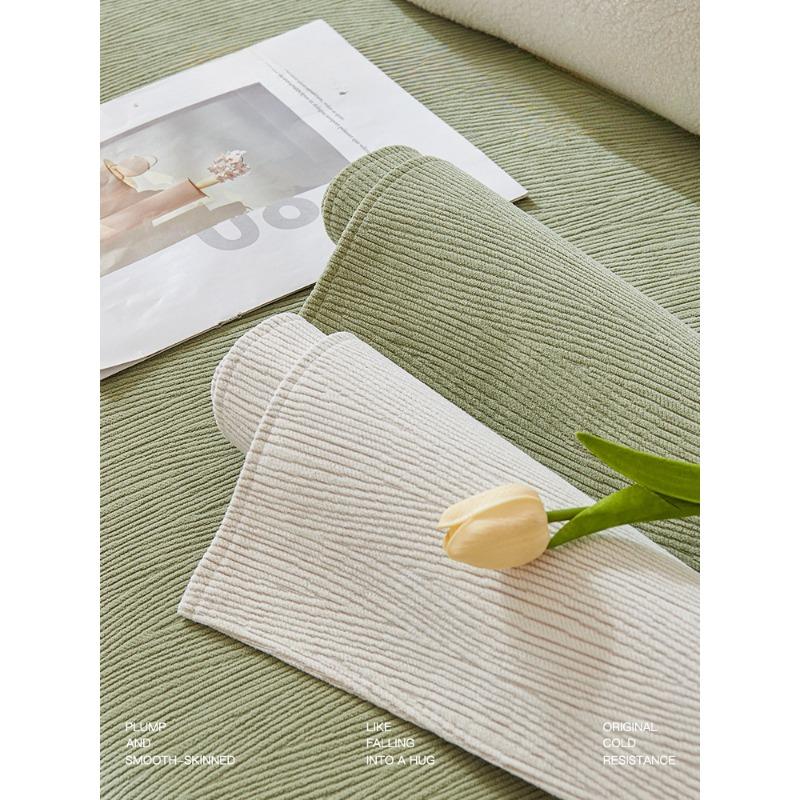 Sofa Cushion Four Seasons Universal Simple Non-Slip Pure Colored Fresh Cushion Chenille Backrest Sofa Cover Slipcover