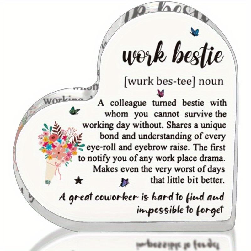 

Gift for female colleague work partner, birthday gift for best work partner, decoration sign for best work partner friend чистый