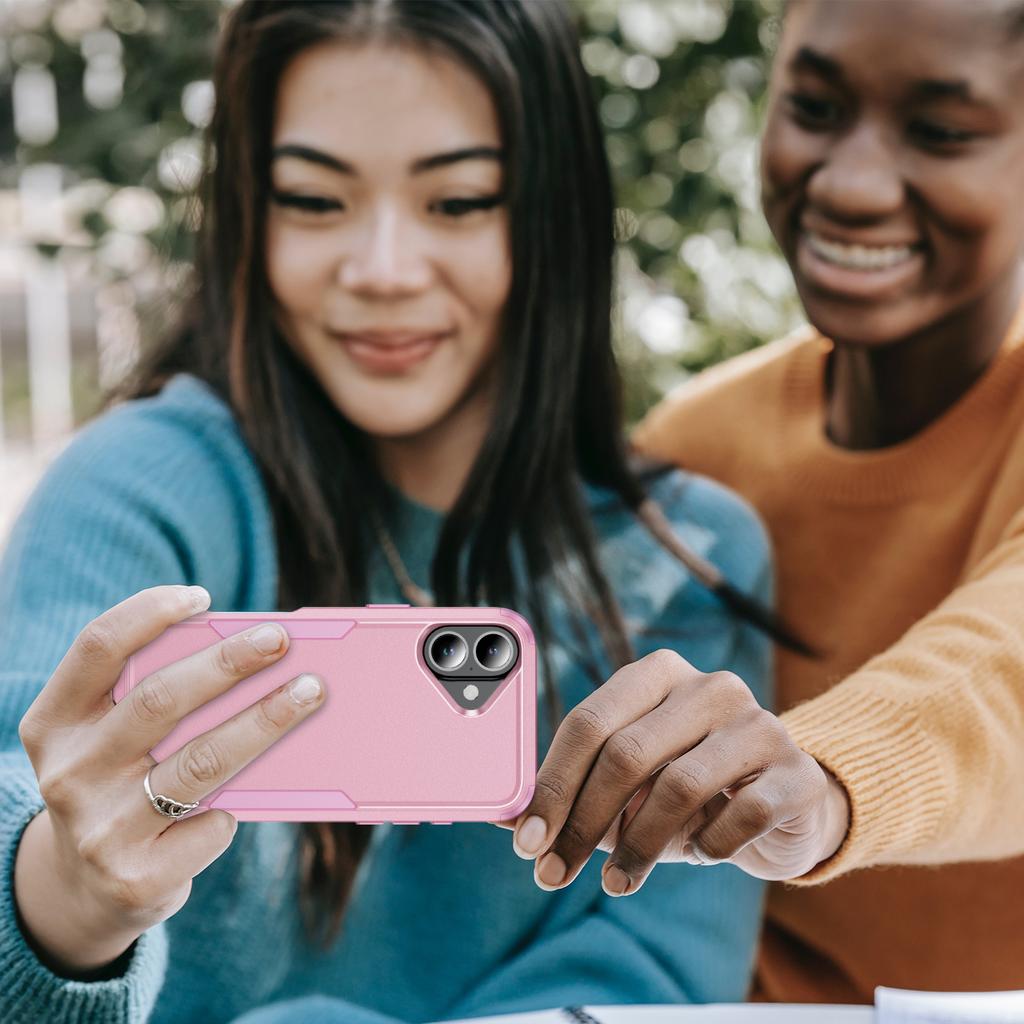 For iPhone 17 Case 3 In 1 Shockproof TPU PC Phone Cover