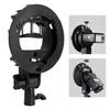 S Type Bracket for Bowens Mount Holder Portable ABS Lightweight Exquisite Workmanship S Type Bracket Holder for Softbox