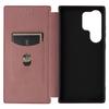 For Samsung Galaxy S25 Ultra Case Carbon Fiber Texture Drop-Proof PU Leather Phone Cover