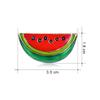 1Pcs Cute Enamel Watermelon Brooch With  Seed Details Gold Trim Perfect For Summer Outfits Daily Wear