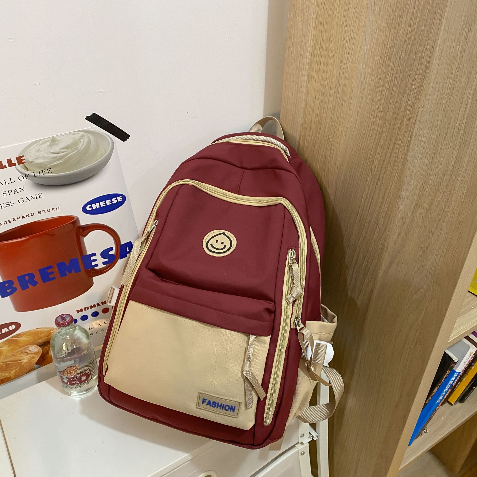 

Школьный женский рюкзак большой емкости для младших школьников, рюкзак третьего-шестого класса красный