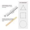 20Pcs Reusable Ice Cream Sticks Acrylic Popsicle Stick Clear Acrylic Ice Cream Sticks DIY Crafts BJL004