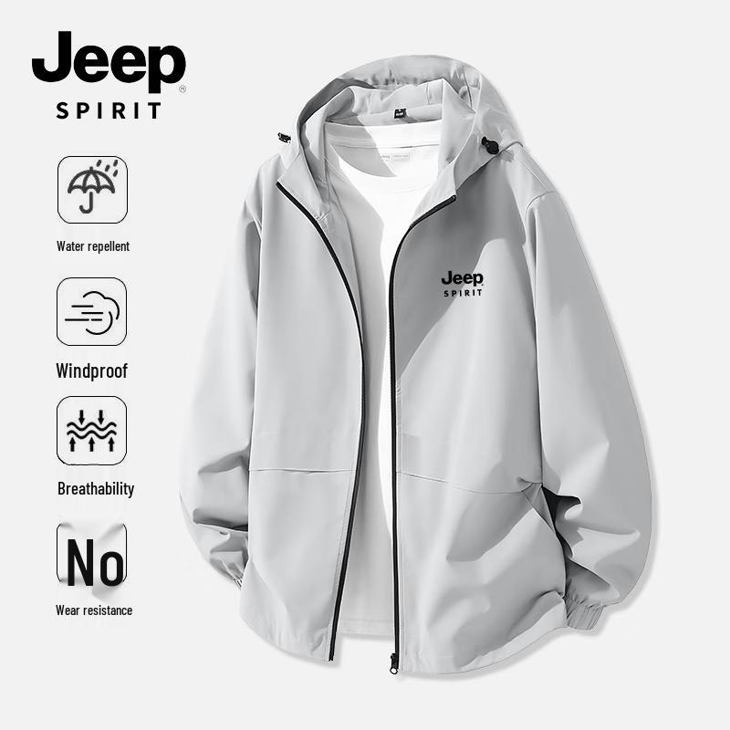 JEEP SPIRIT Herren Outdoor Kapuzen Wanderjacke
