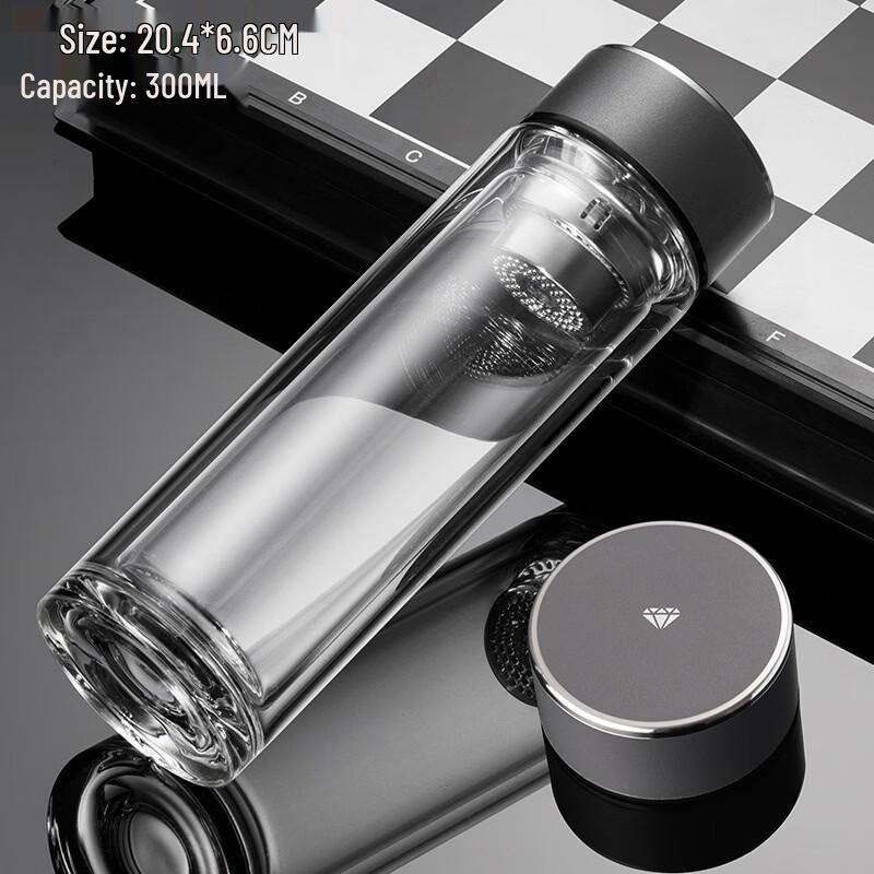 High Borosilicate Double-Layer Glass Tea Cup