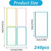 240 Pcs Reble Dry Erase Labels Sticky Notes for Storage B Organizing Jar Pantry, Waterproof Removable Label Stickers for Kitchen Office School All