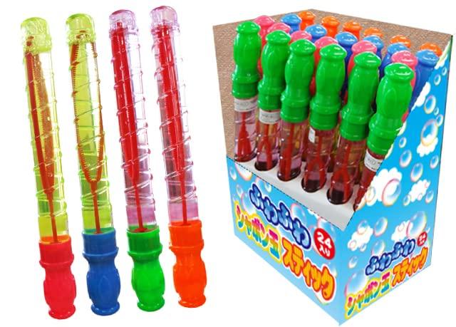 Sanyodo Fluffy Bubble Sticks Multicolor (24-Piece Set)