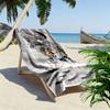 Messi Flame Print Beach Towel, Large Soft Quick Dry Towel for Beach Camping Swimming