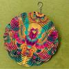 10 Inch Metal Wind Spinner with 360 Rotating Hook Peacock Design for Outdoor Garden Patio Balcony Decor No Batteries Needed Gift