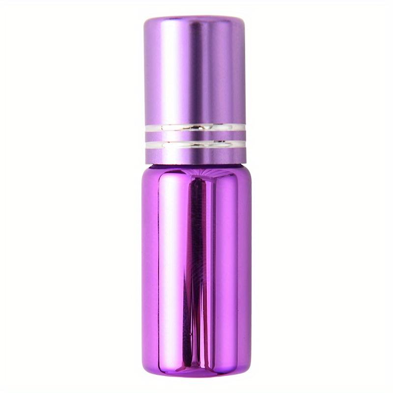 5ml Bright colors Refillable Glass Essential Oil Roller Bottles With Metal Roller Ball for Fragrance Perfume