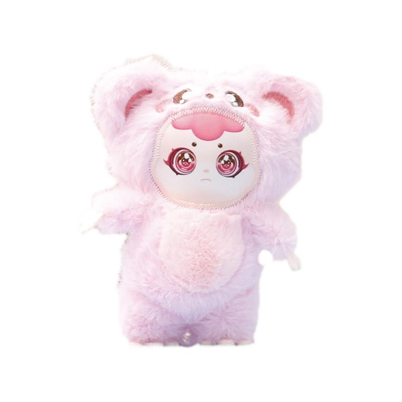 Baby Three Plush Toy Keychain With Super Soft Short Plush For Kids Backpack Decor