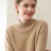 Women's Half-High Neck Cashmere Sweater: Age-Defying, Skin-Friendly, Thick & Warm for 2025 Autumn/Winter.
