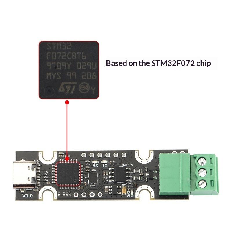 1Pcs Usb To Can Adapter Ucan Board Based On Stm32F072 Support For Canable / Candlelight / Klipper Firmware