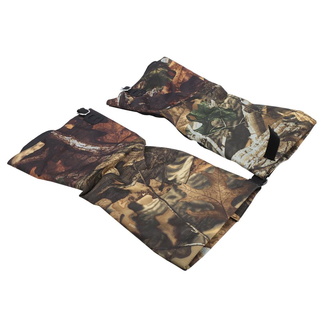Sada 2 ks Venkovní vodotěsné návleky na boty do sněhu Camouflage Vysoké kryty na nohy pro kempování Sušené listy Camouflage (XL)