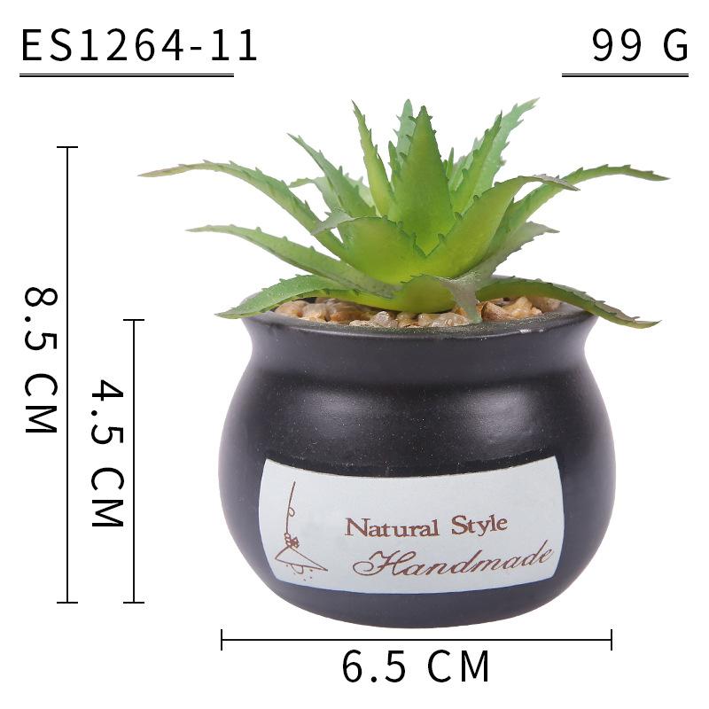 Home Decoration Simulation Succulent Plant Cement Bonsai, Fake Succulent Potted Plant, Mini Simulation Succulent Potted Plant