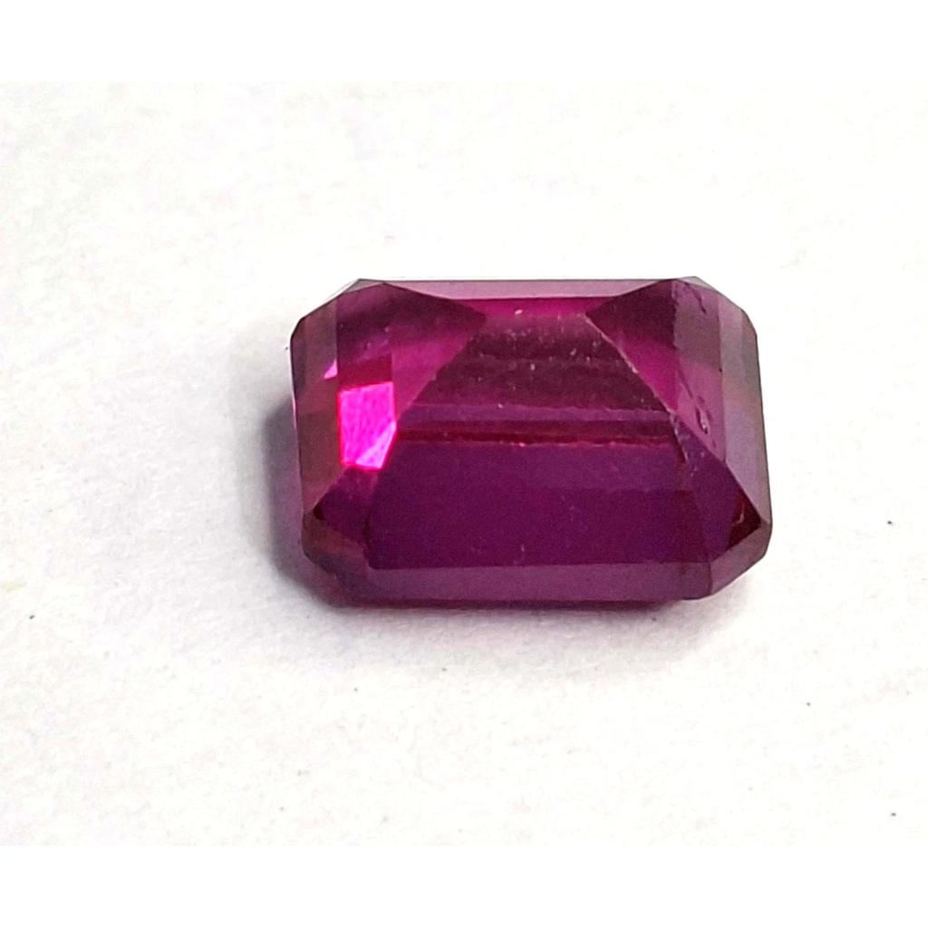 Natural Dark Pink Sapphire 4-6 Ct Emerald Cut Certified Beautiful Gemstone