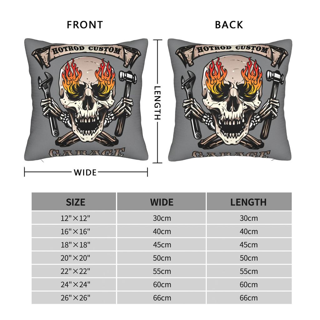 Pillow Case Black Grey Skull Face Día De Los Muertos Soft Pillow Cover For Wedding Party Home Decor Funny Pillowcases