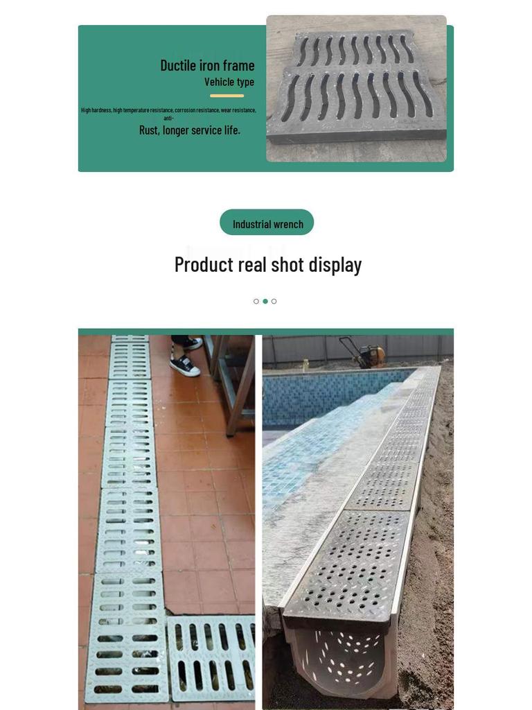 Stainless Steel, Resin, and Cast Iron Drain and Gutter Grate Cover