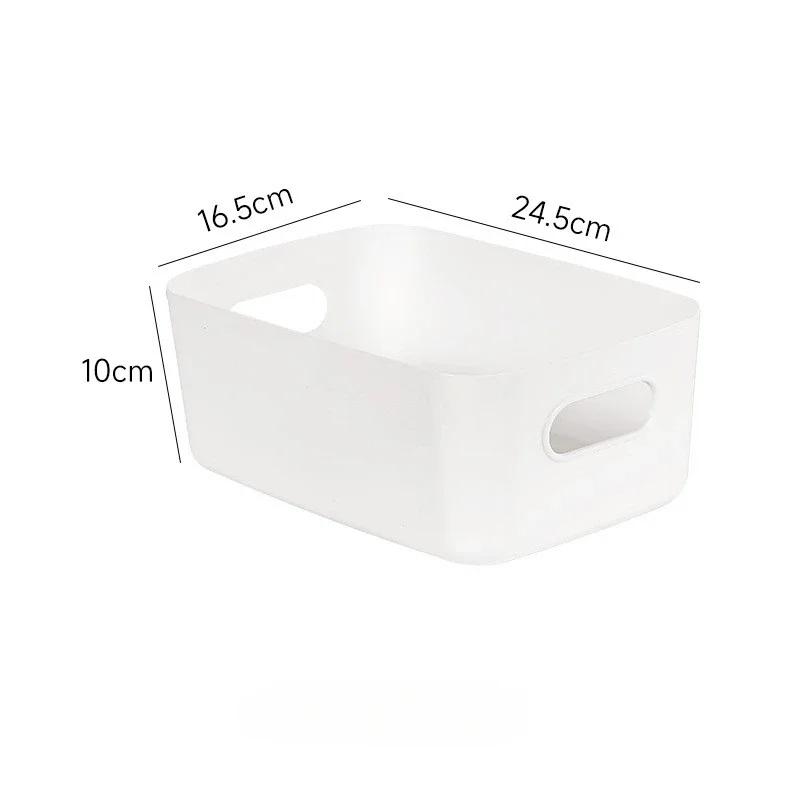 Desktop Storage Box Dormitory Sundries Plastic Cosmetic Storage Box Bathroom Kitchen Sorting Storage Basket Bins