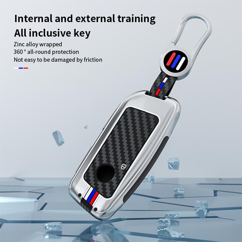 Kryt pouzdra na klíče z lehké slitiny Shell Fob pro BMW i7 X7 G07 LCI iX I20 X1 U11 řady 7 G70 G09 XM U06 G81 M3 2023 Protector Keyless