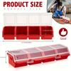 Parts Screw Storage Box, Storage Box, Miscellaneous Box, Transparent Tipping Bucket Container, Organizing Storage Box