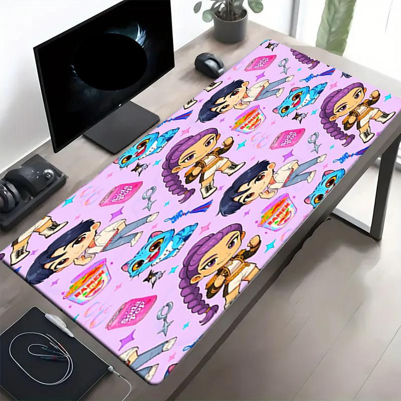 Podložka pod myš s potiskem KPop lovců démonů, protiskluzová podložka na plochu pro klávesnici, pro PC, notebook, hraní her, práci, denní použití, skvělý festivalový překvapivý dárek