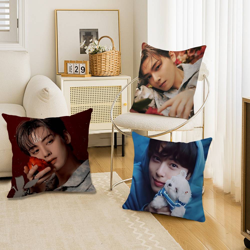 singer C-Cha EunWooS Pillowcase toon Gift Cushion Cover Bedroom Home Sofa Chair Seat Decor pillow case