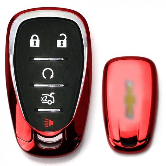 

Блискучий Червоний Корпус для Розумного Ключа Для Chevy Camaro Malibu Cruze Spark Volt Bolt