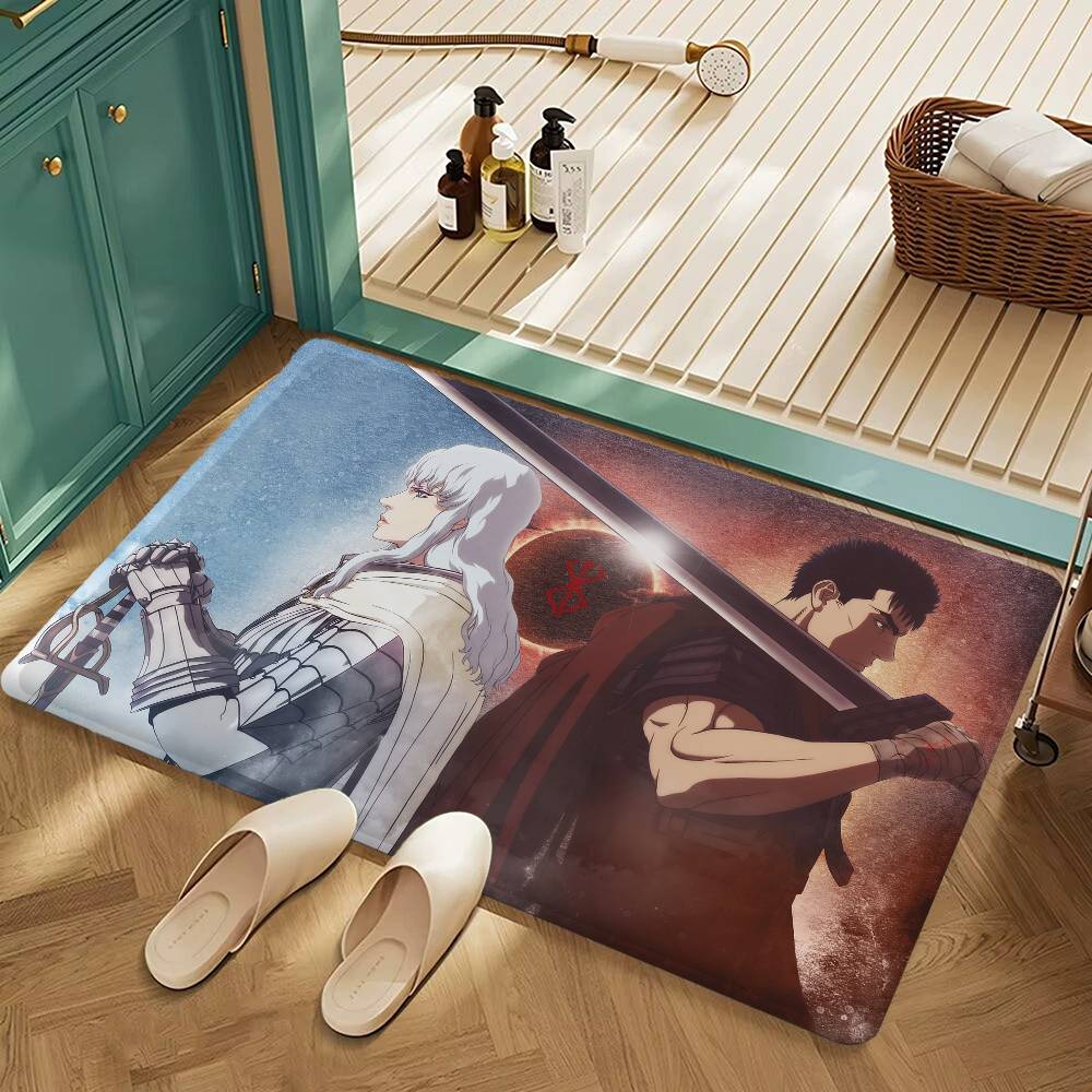 

Amine Berserk Kitchen Mat Kids Room Bedroom Decoration Balcony Anti-Slip Doormat Living Room Alfombra 40x60 cm