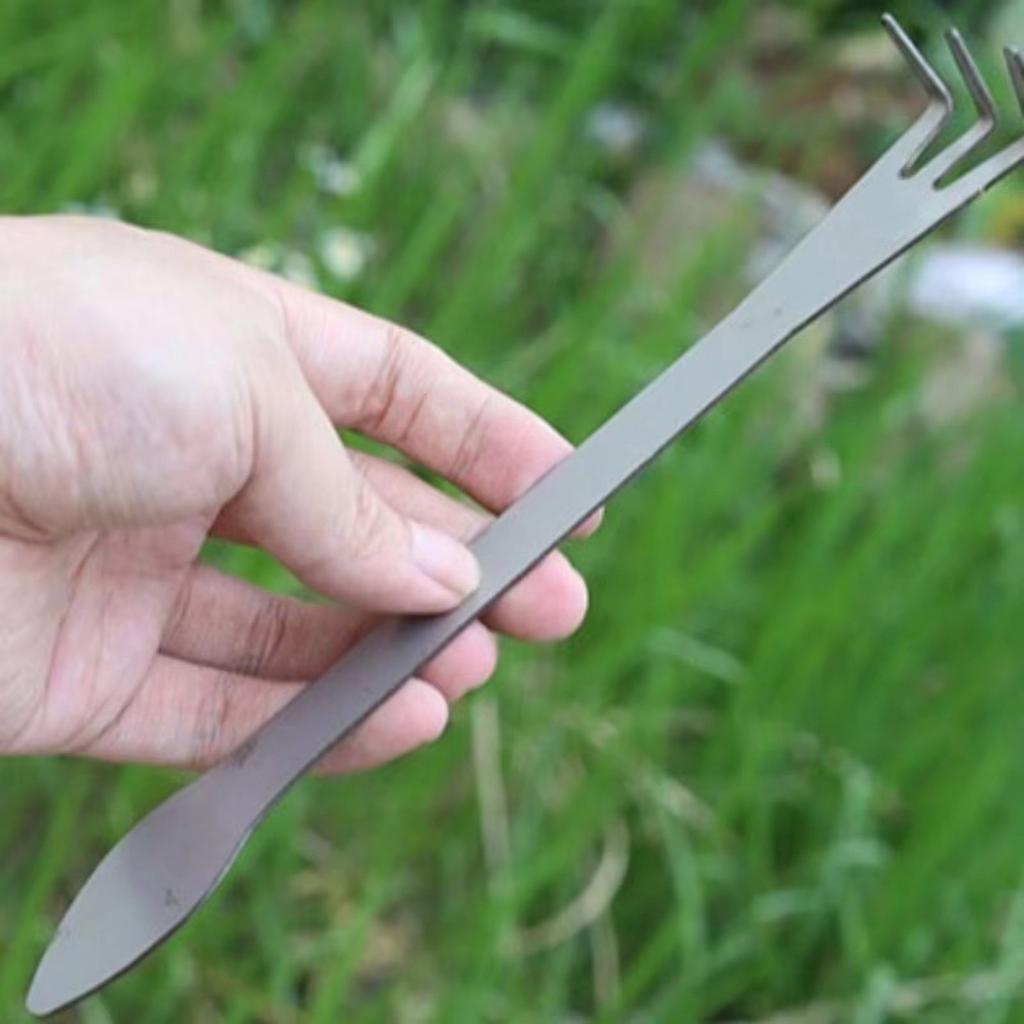 Ergonomic 3 Prong Bonsai Rake Steel Tool Gardening Tool Simple for Efficient Soil Loosening & Weed Removal In Gardens