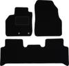 Black Velour Floor Mats For: Renault Grand Scenic II Minivan (2003-2009)