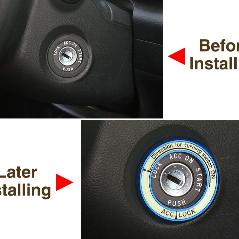 Luminous Car Ignition Key Ring switch cover For Nissan Teana XTrail