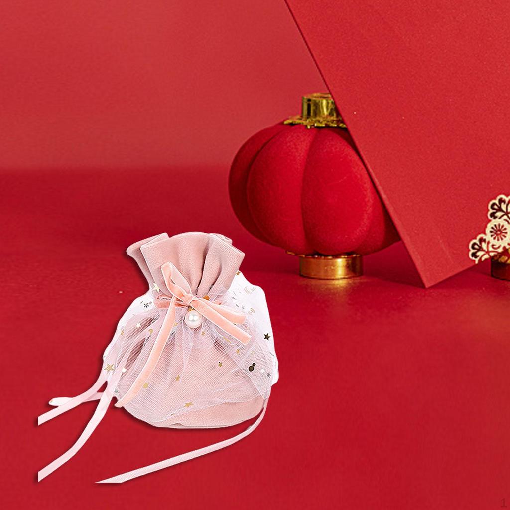 Candy Bag Braut chinesische Hochzeit samt Mode Kordelzug Geschenkbeutel für Party